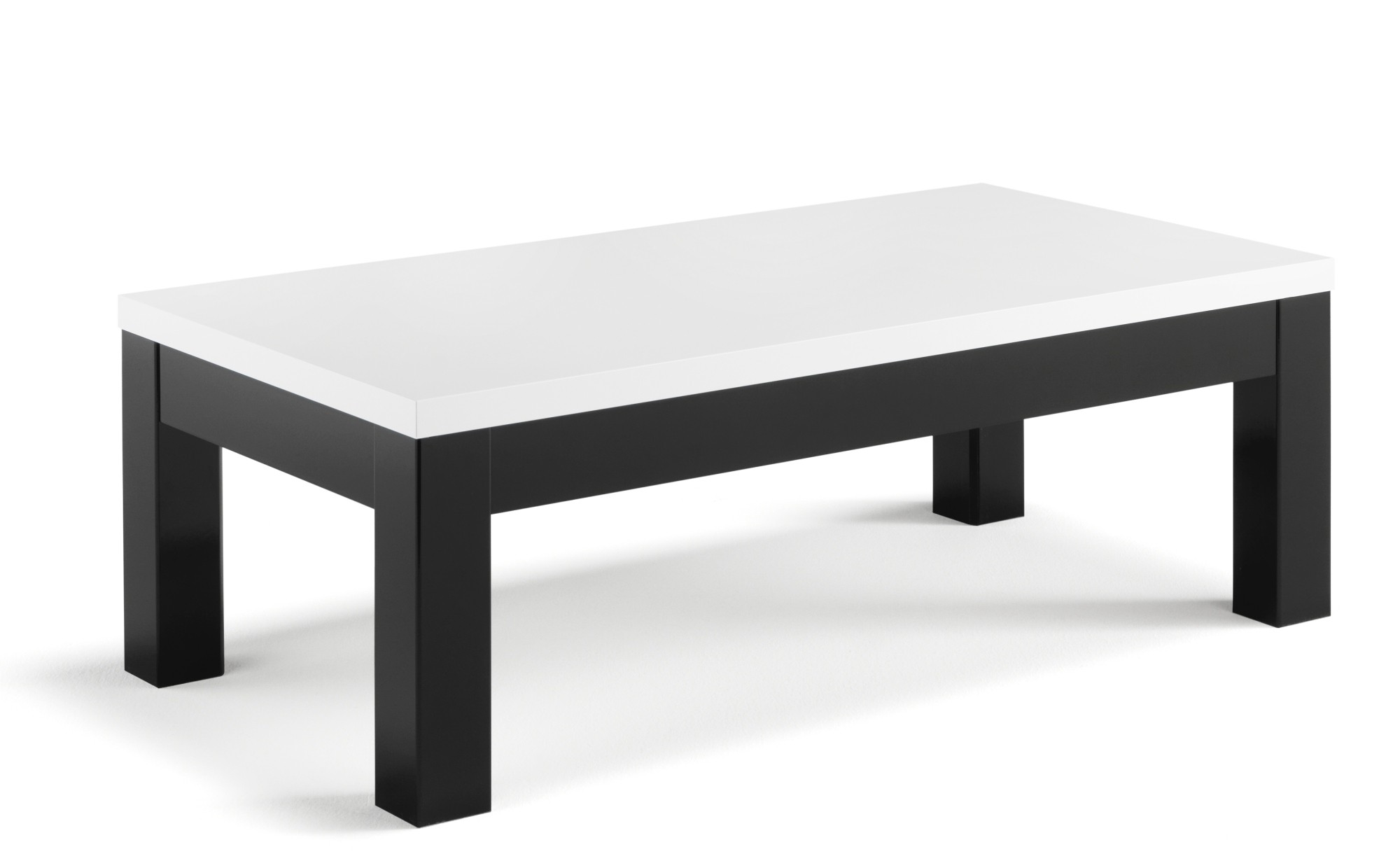 Roma base Salontafel rechthoek zwart-wit