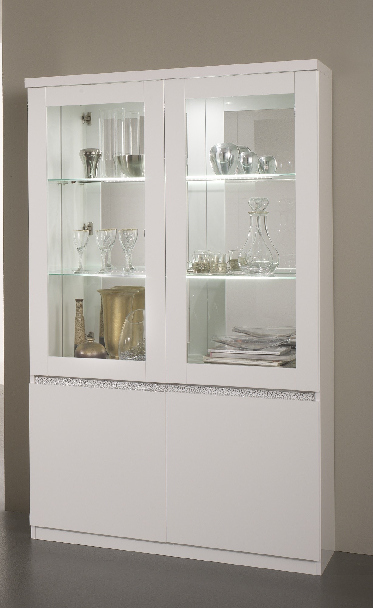 Roma cromo vitrine 2D wit-wit