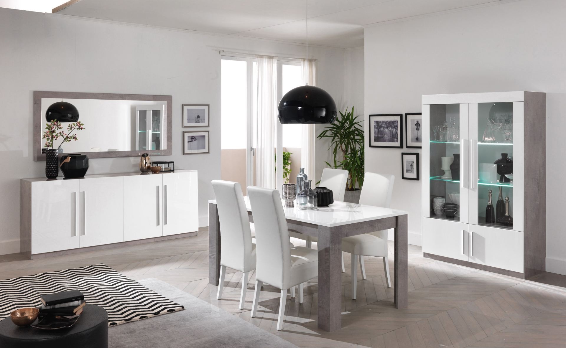 Greta beton-wit eetkamer sfeerfoto's