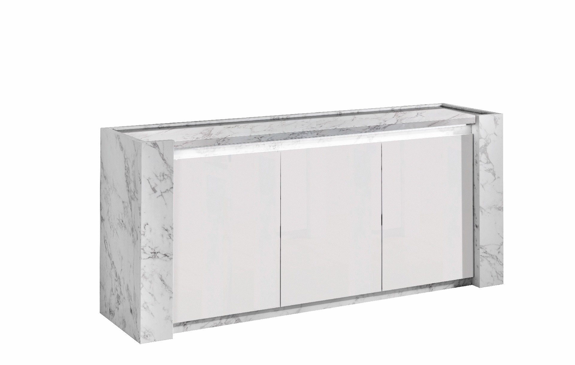 Vittoria dressoir 195 -marmer wit-wit
