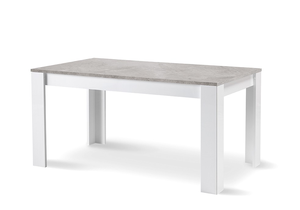 Modena eettafel 160 wit-beton
