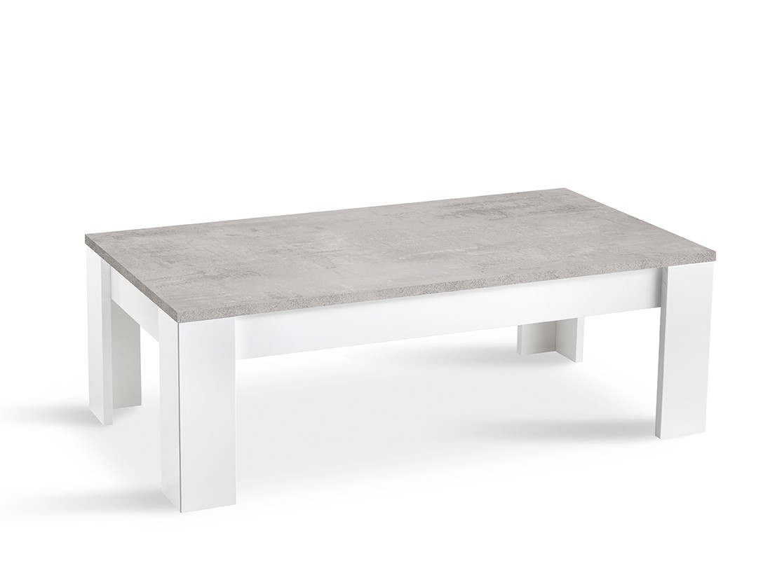 Modena Salontafel rechthoek wit-beton