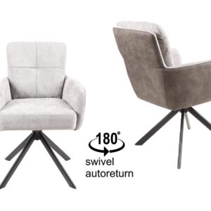 stoel Ella stof licht grijs bicolor-0