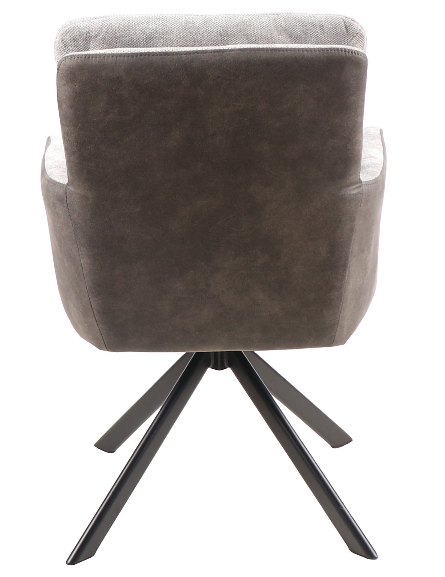 stoel Ella stof licht grijs bicolor-4059